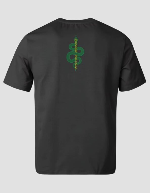 Футболка базова "Green Snake" чорна - 2